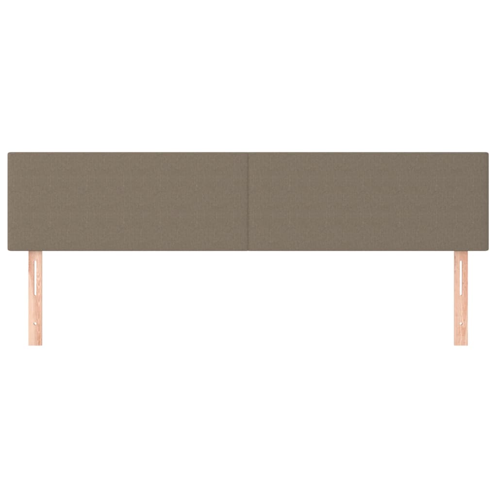 Cabeceiras cinzento-acastanhado 200x5x78/88 cm tecido