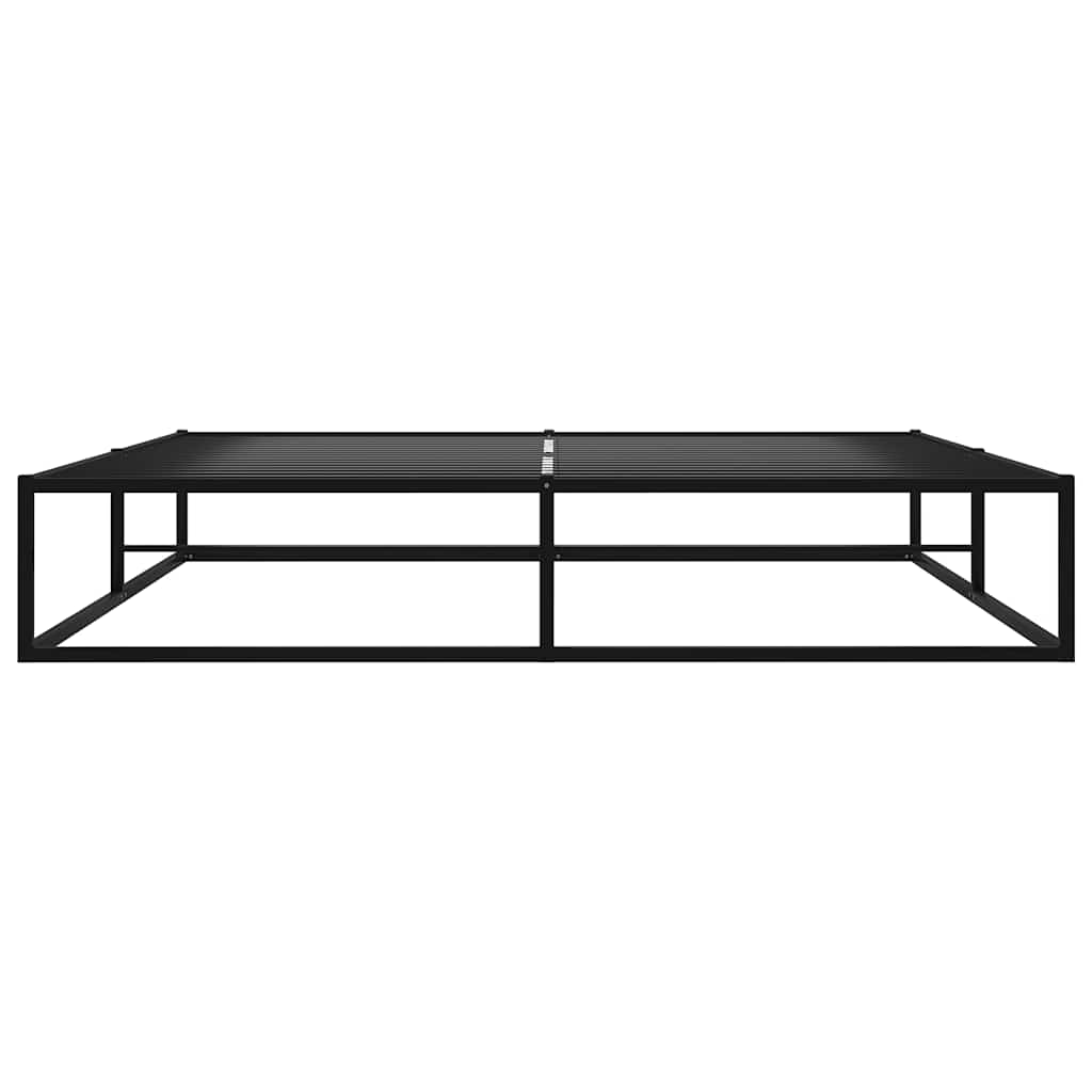 Estrutura de cama 140x200 cm metal preto