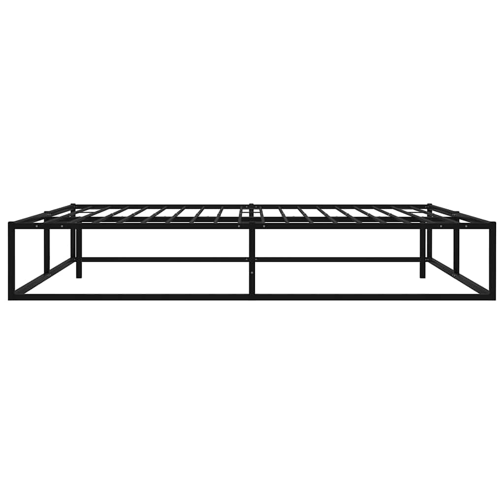 Estrutura de cama 140x200 cm metal preto