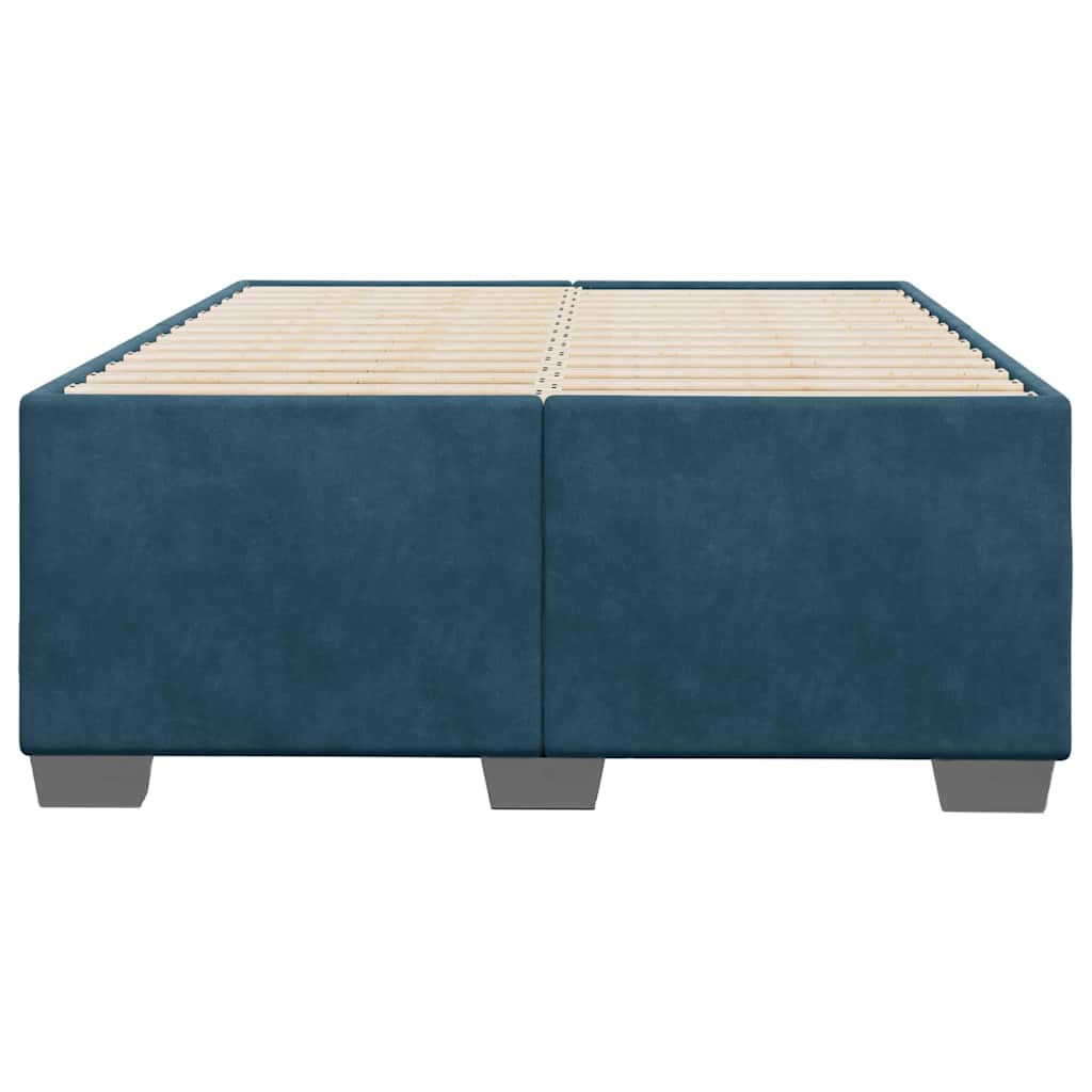 Estrutura de cama 120x200 cm veludo azul