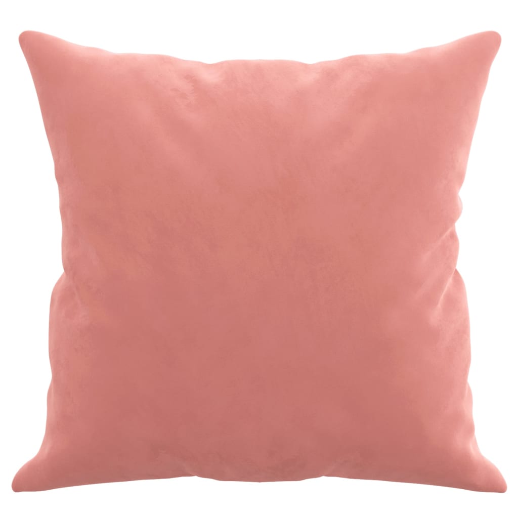 Almofadas decorativas 2 pcs 40x40 cm veludo rosa