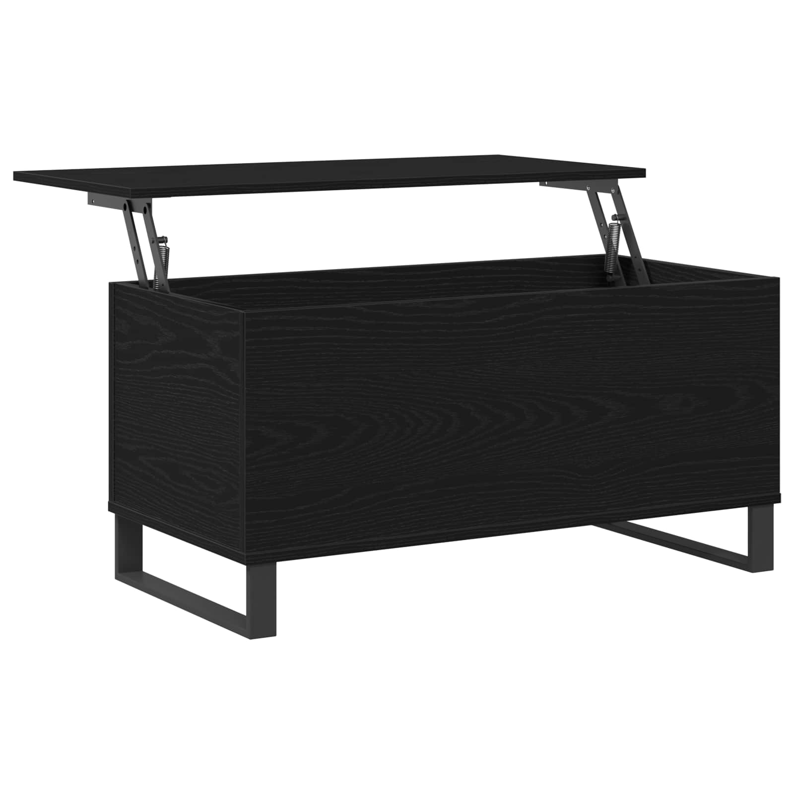 Mesa de centro carvalho preto 90 x 44,5 x 45 cm