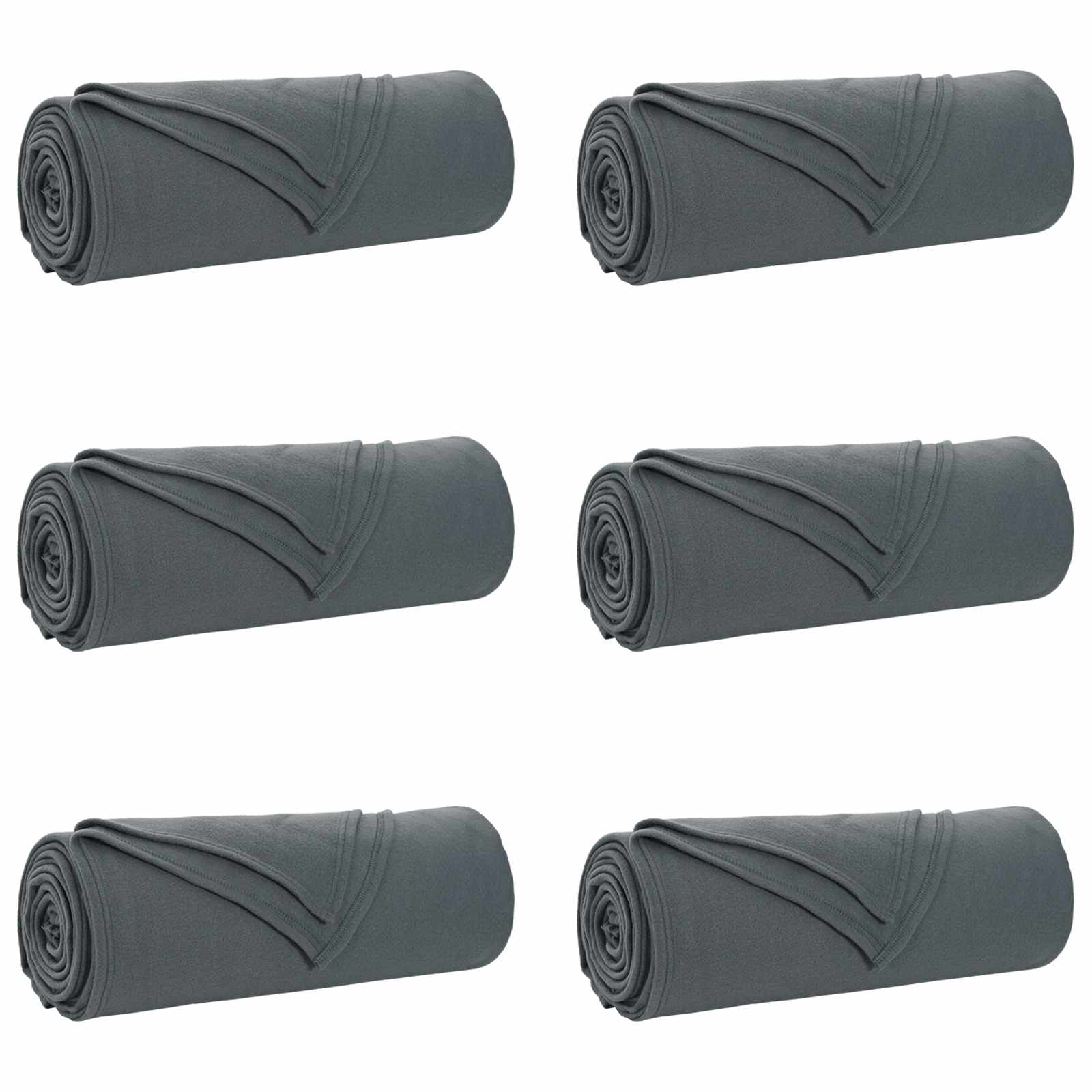 Cobertores de sofá 6 unid. cinza escuro 210 x 140 cm 2.56 lã