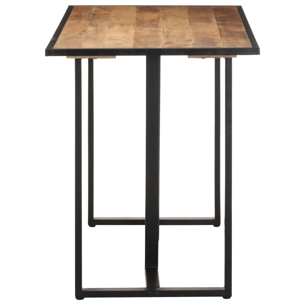 Mesa de jantar 120 cm madeira de mangueira áspera