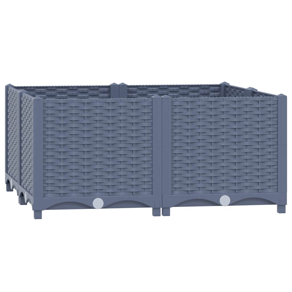 Canteiro elevado 80x80x38 cm polipropileno