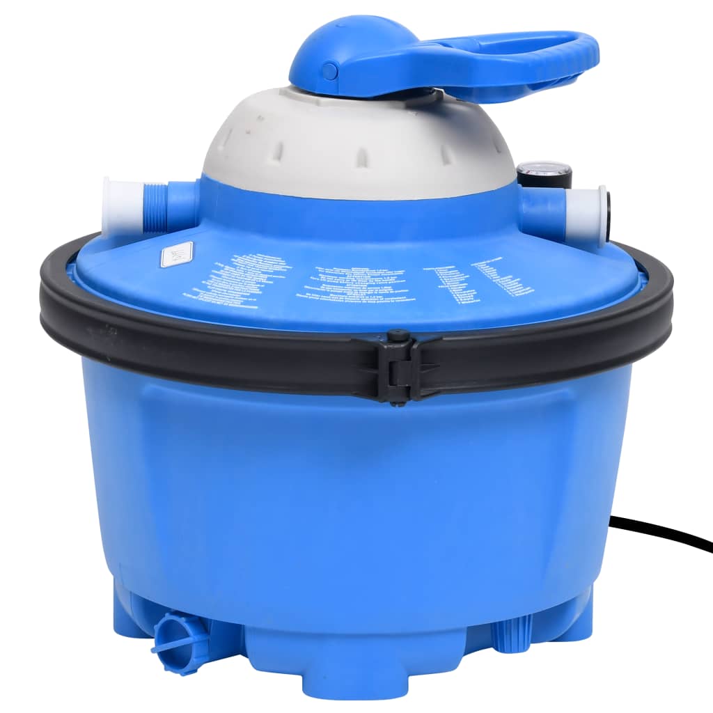 Bomba filtro de areia 385x620x432 mm 200 w 25 l azul e preta