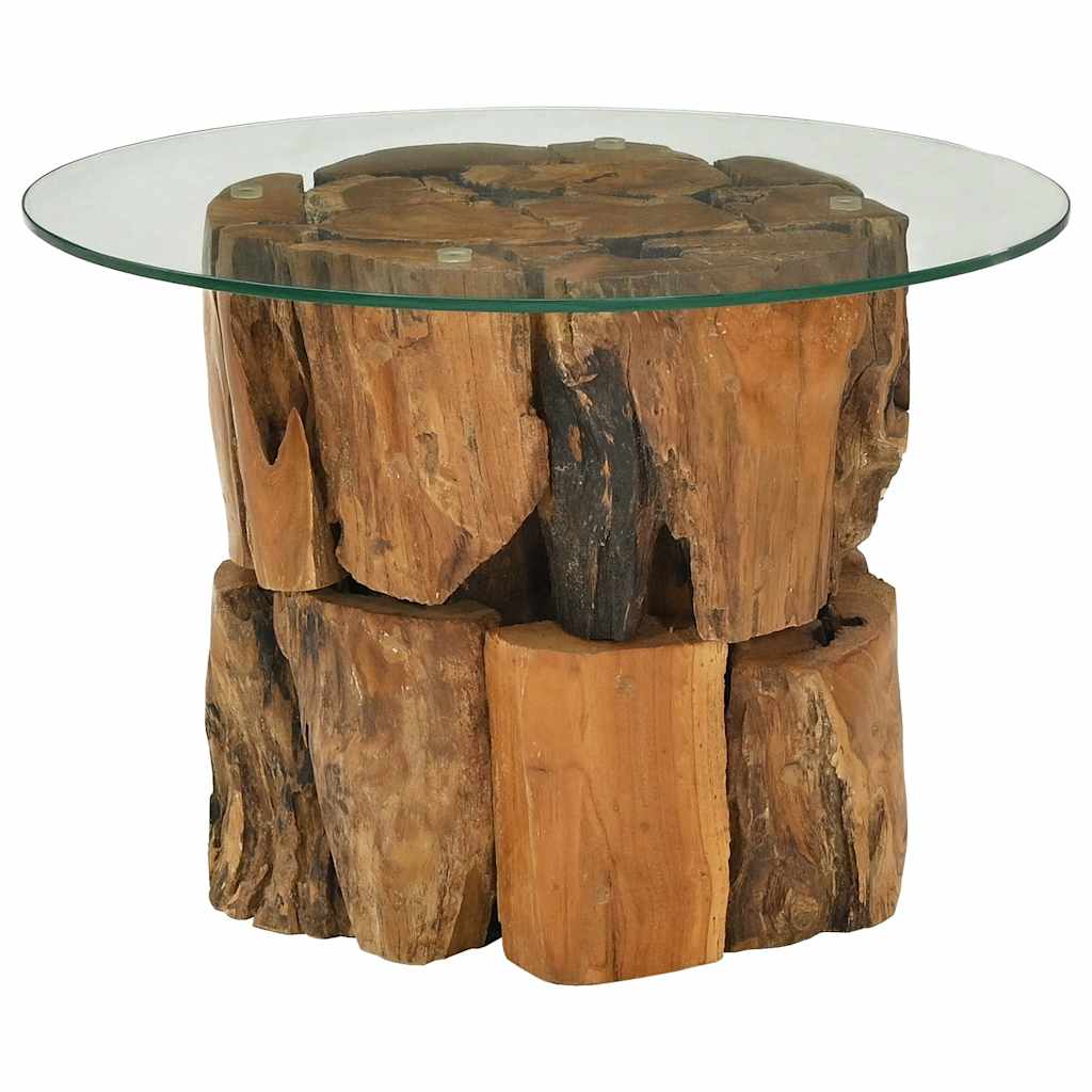 Mesa de centro 60 cm madeira flutuante de teca maciça