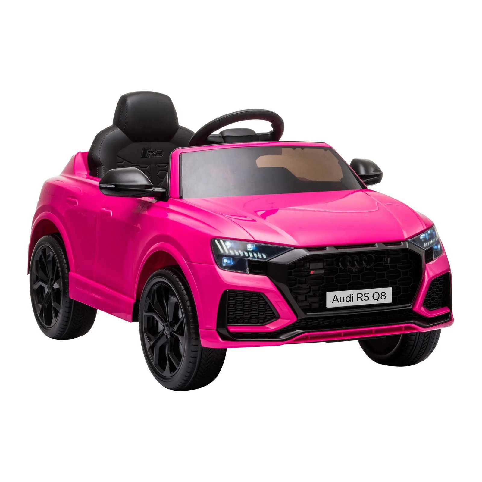 Carro Elétrico Infantil para 3-5 anos Licença Audi RS Q8 com Bateria 6V Controle a Distância Música MP3 Buzina e Luzes Velocidad