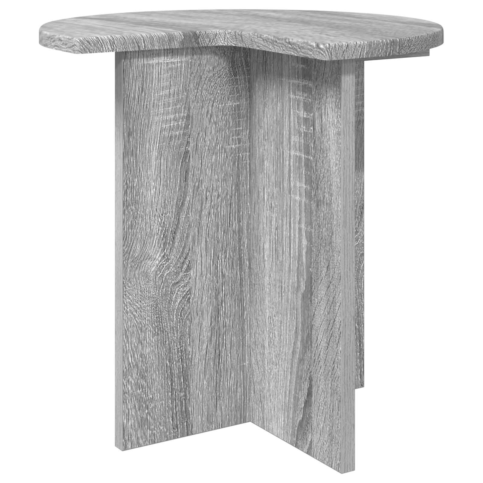 Mesa lateral sonoma cinzento ø 39 x 38 cm derivados de madeira