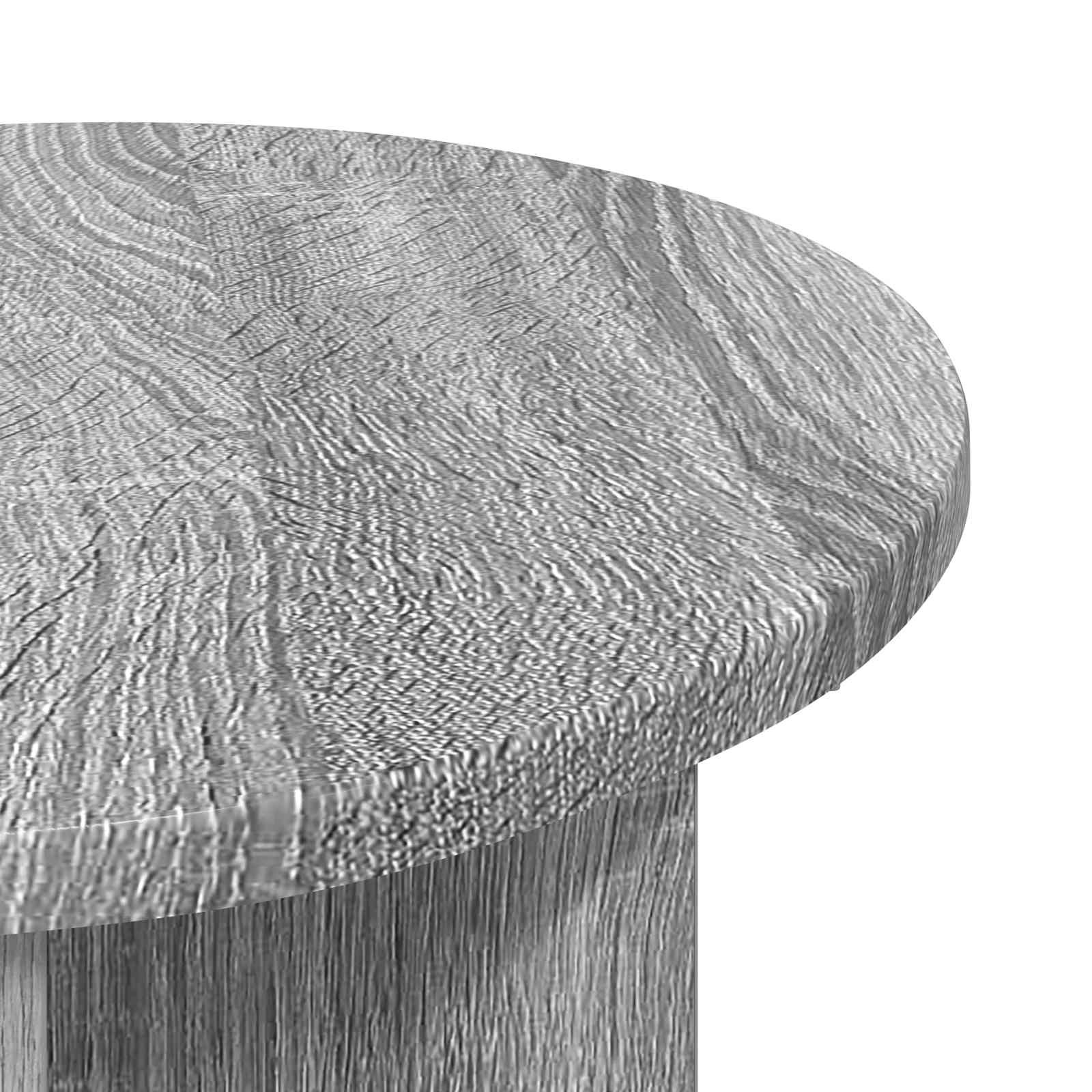 Mesa lateral sonoma cinzento ø 39 x 38 cm derivados de madeira