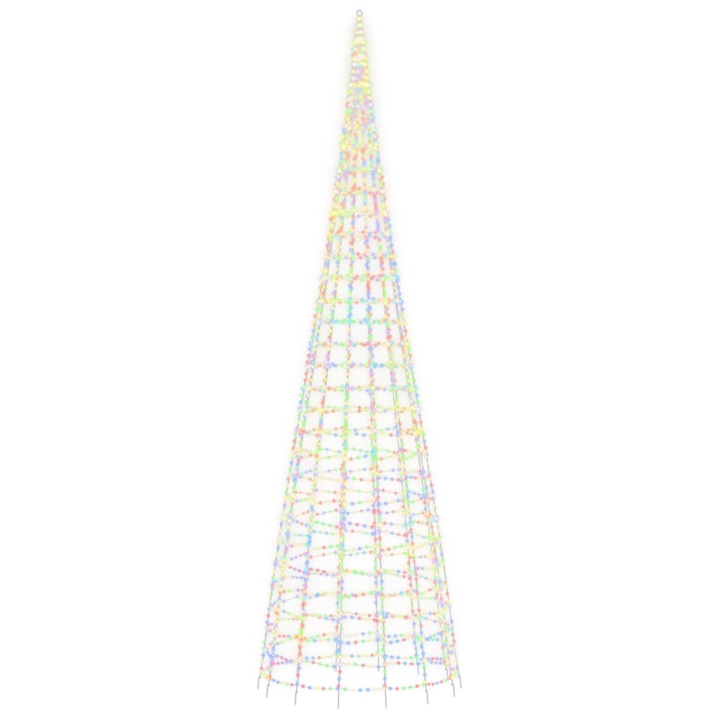 Árvore de natal LED 3000 leds coloridos 800 cm