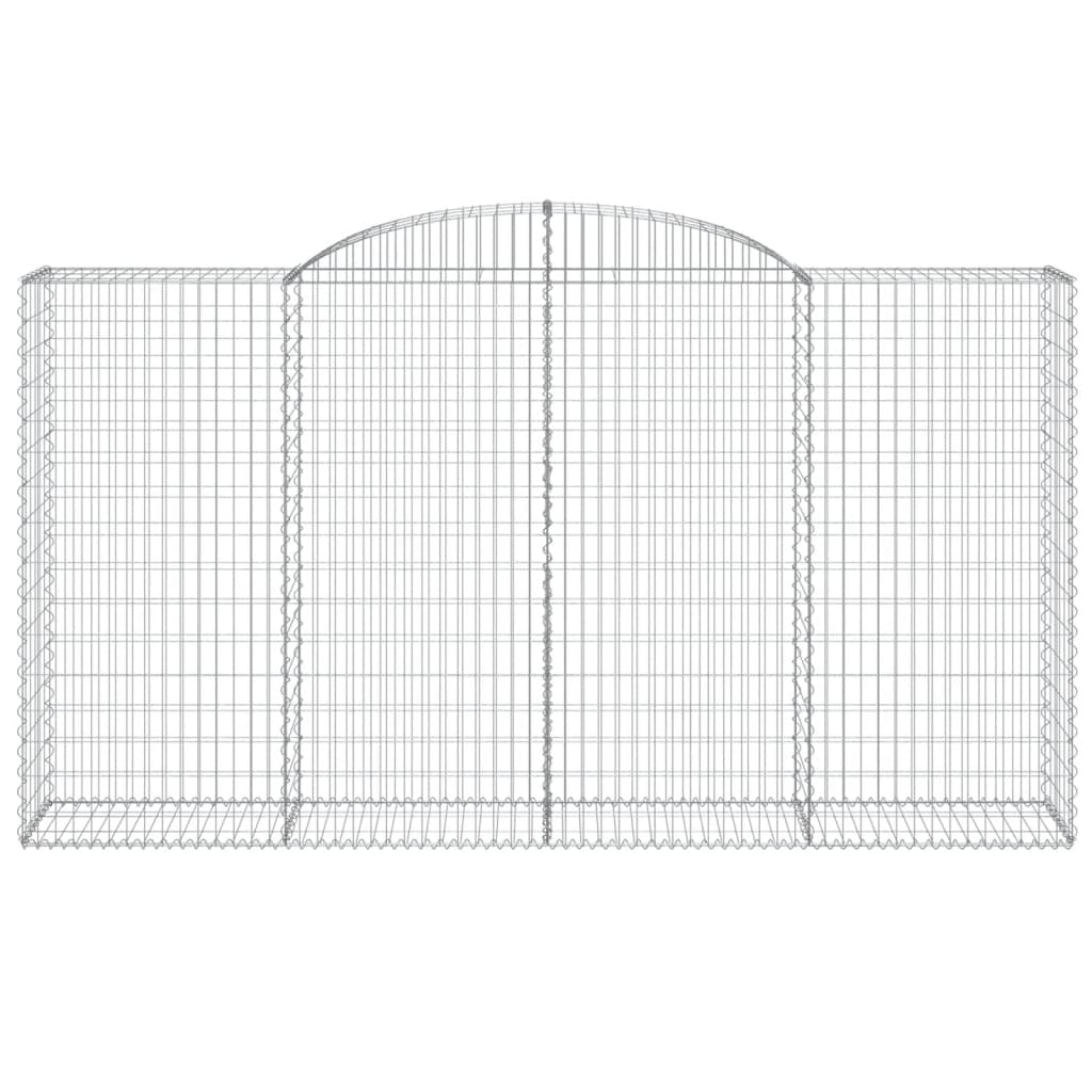 Cestos gabião arqueados 9pcs 300x50x160/180cm ferro galvanizado