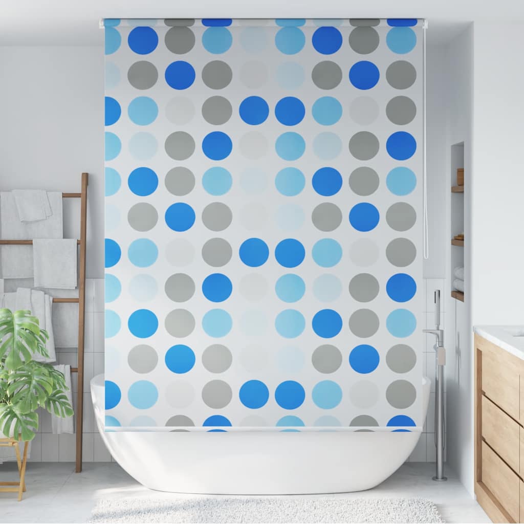Estore de rolo para o duche 160x240 cm círculos