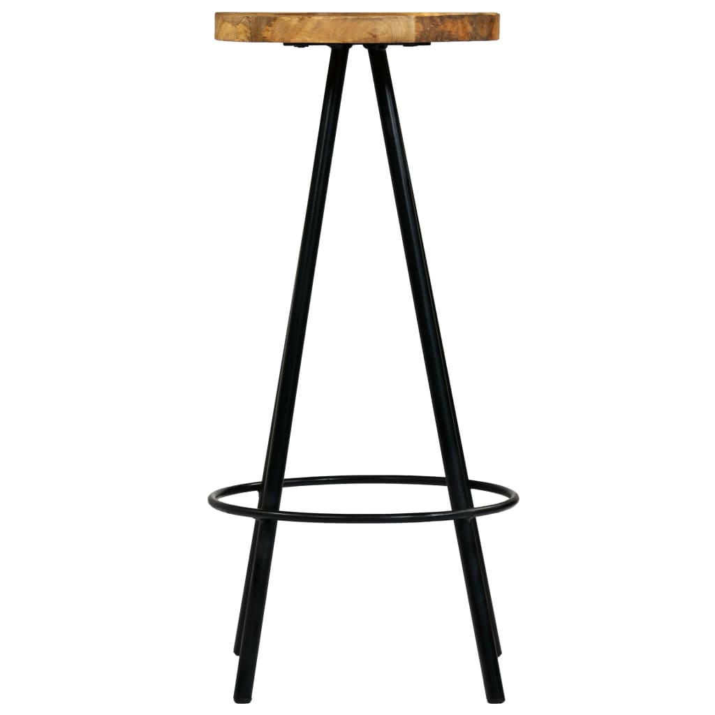 Cadeiras de bar 4 pcs madeira de mangueira maciça