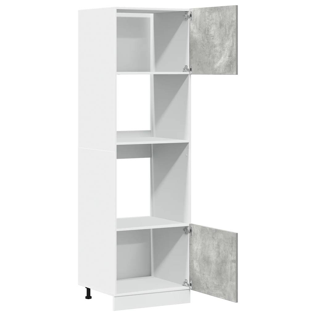 Armário para micro-ondas “lyon” 60x57x207 cm cinza