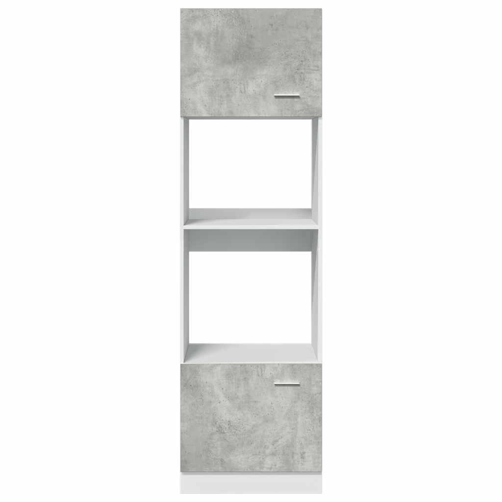 Armário para micro-ondas “lyon” 60x57x207 cm cinza