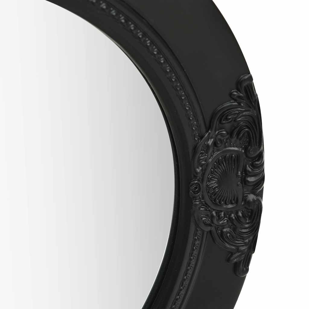 Espelho de parede estilo barroco 50 cm preto