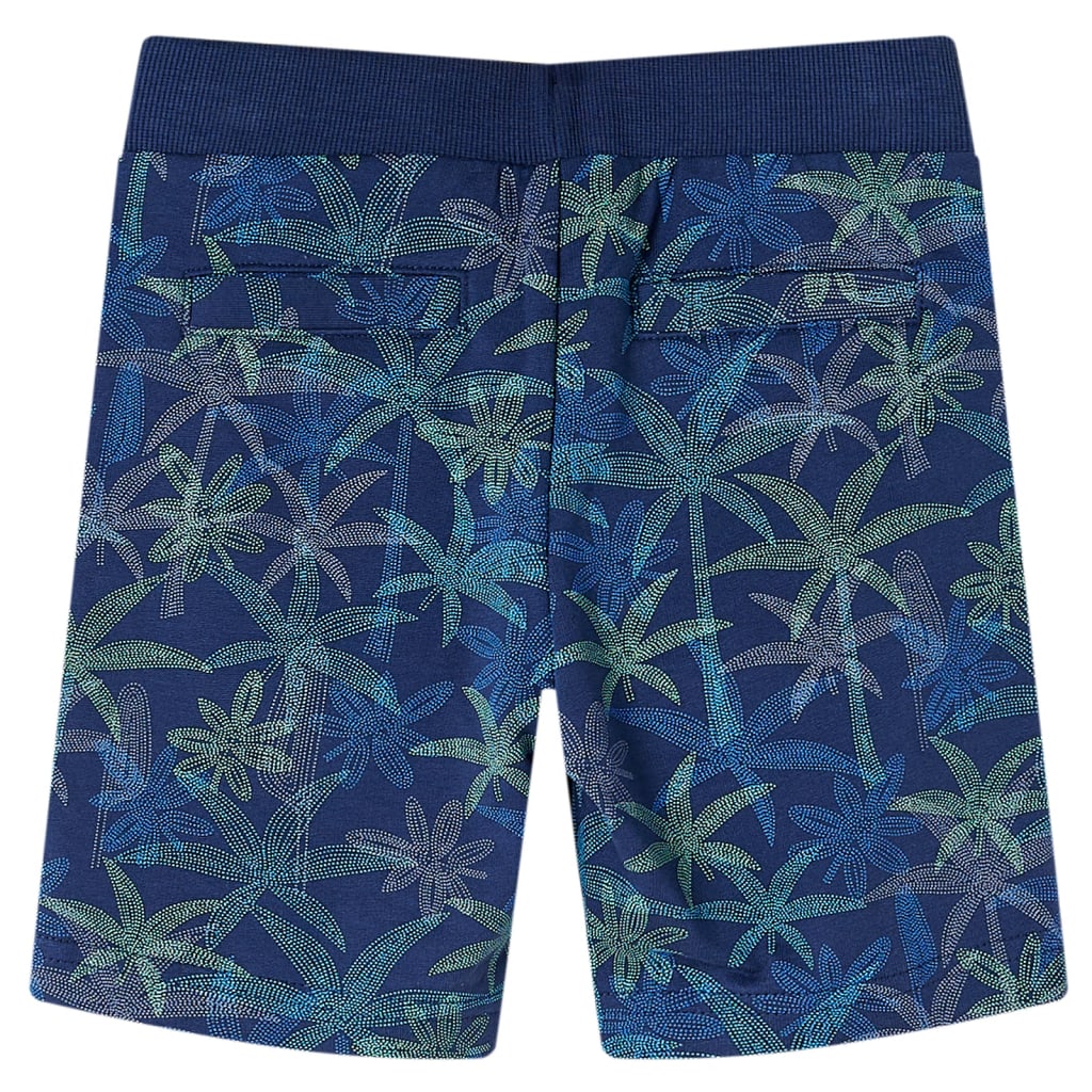 Calções de criança com cordão azul-escuro 128