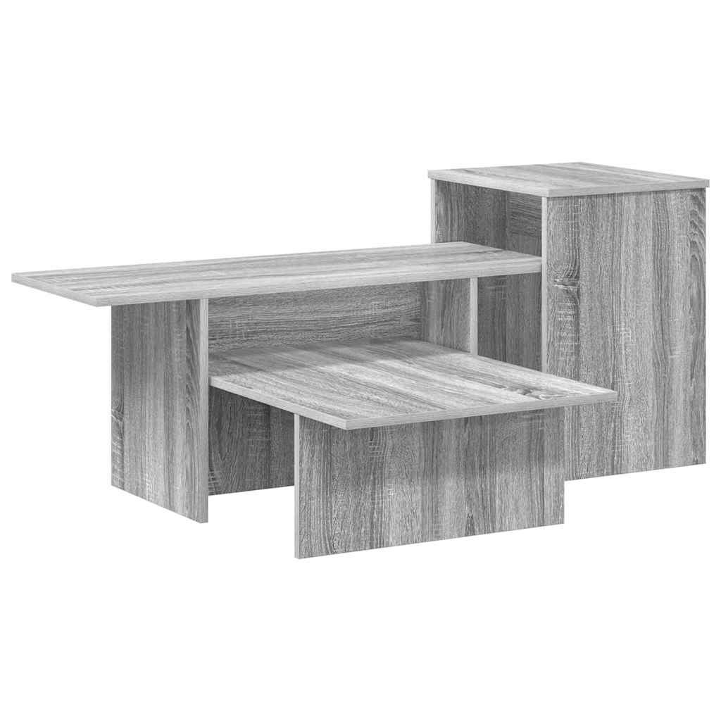 Aparador cinza sonoma 91,5 x 35 x 38,5 cm derivados de madeira