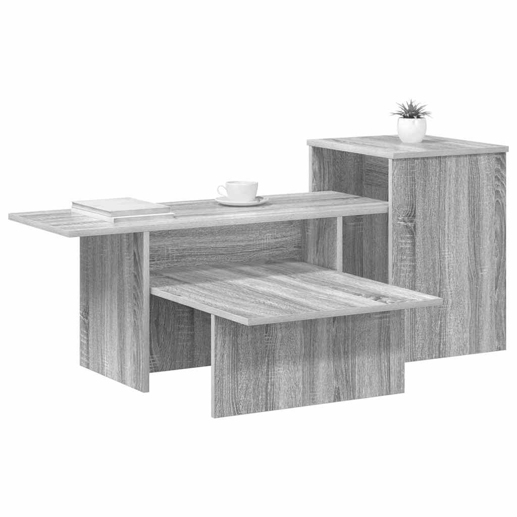 Aparador cinza sonoma 91,5 x 35 x 38,5 cm derivados de madeira