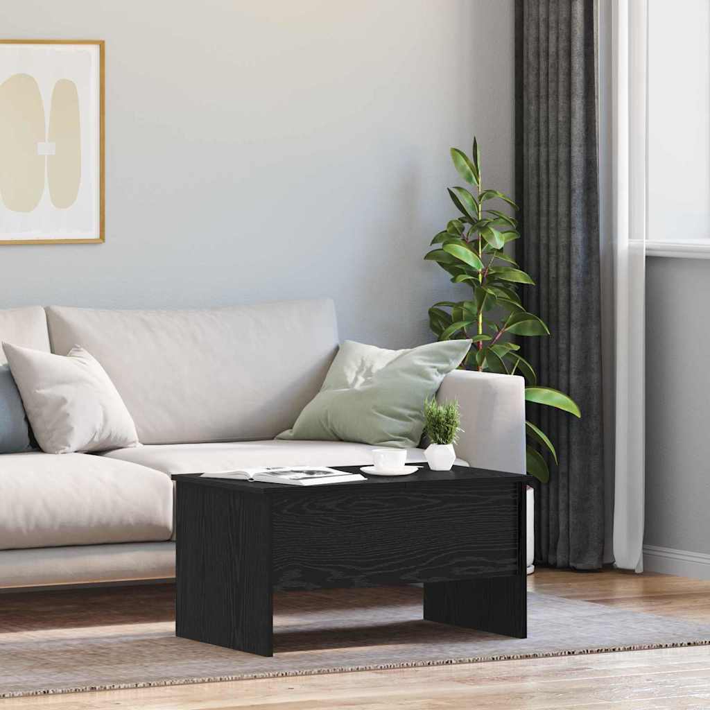 Mesa de centro carvalho preto 102 x 50,5 x 46,5 cm