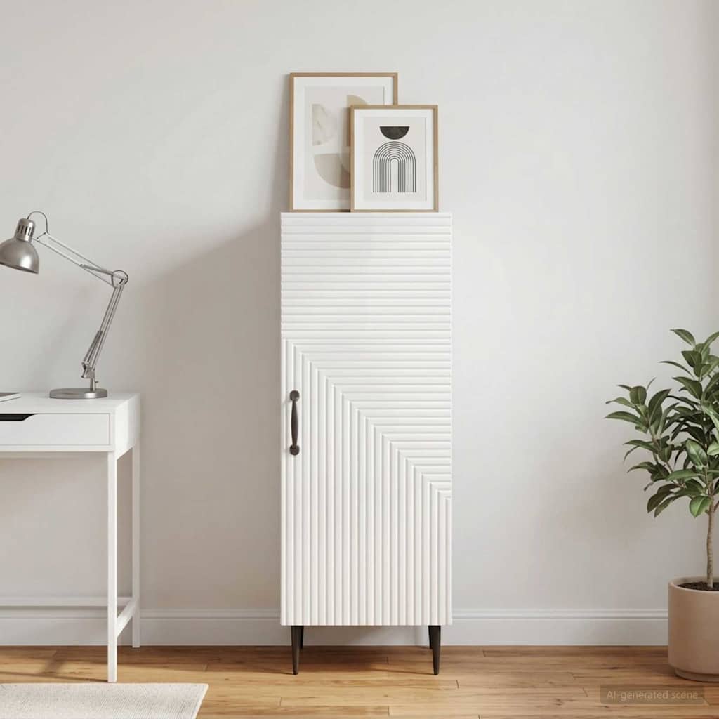 Buffet branco brilhante 33 x 34,5 x 89,5 cm