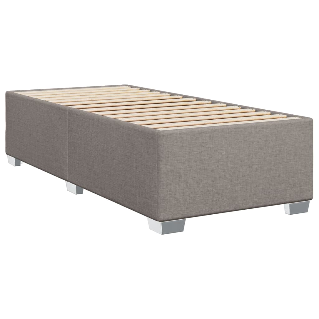 Estrutura de cama sem colchão 80x200 cm tecido cinzento