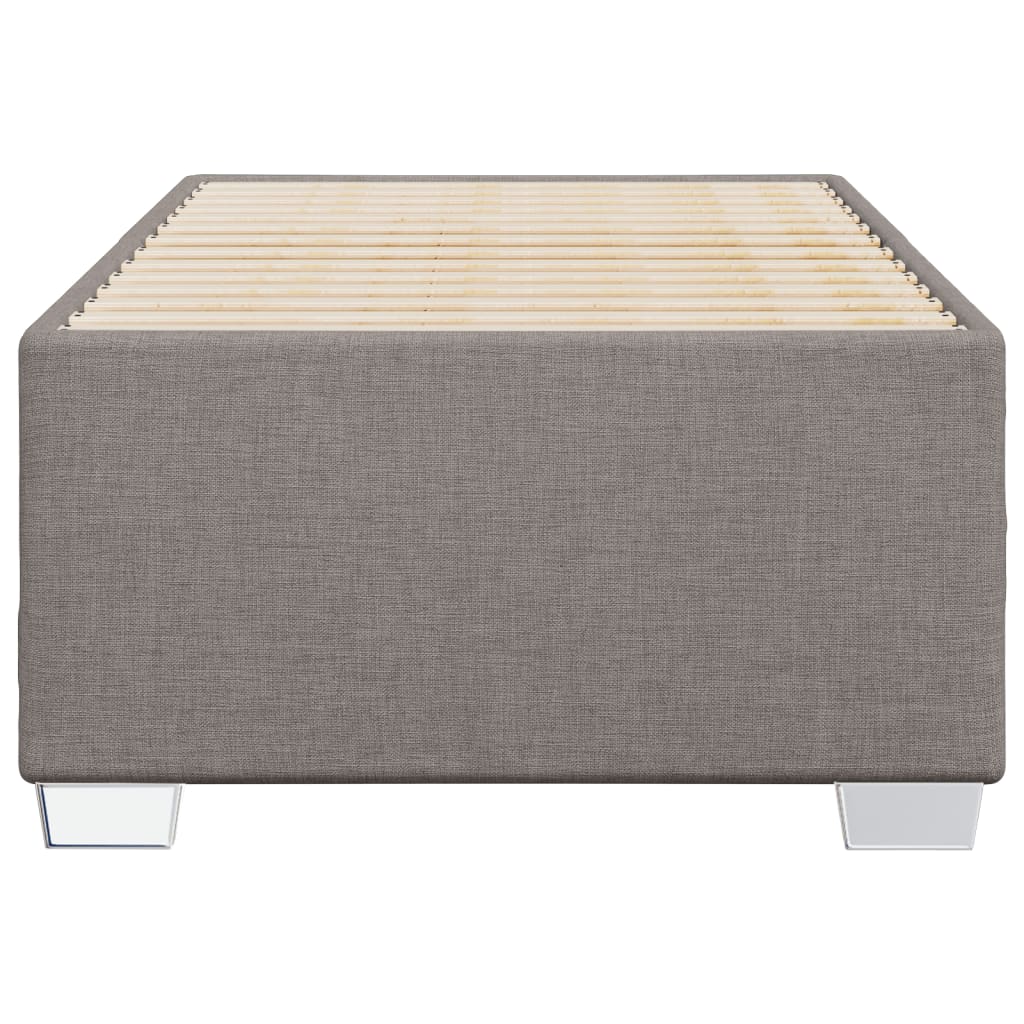 Estrutura de cama sem colchão 80x200 cm tecido cinzento