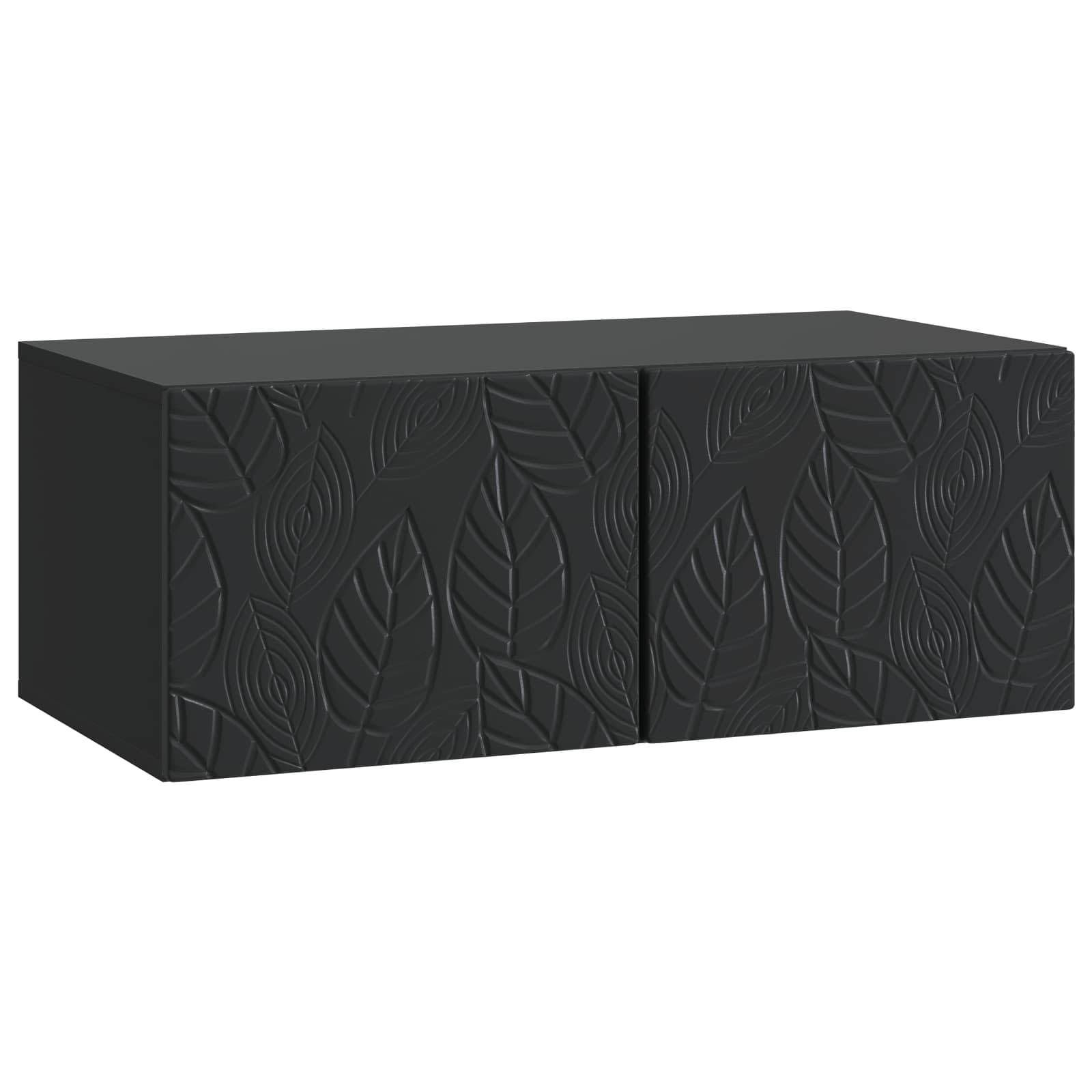 Gabinete de TV de parede 78,5 x 31 cm preto