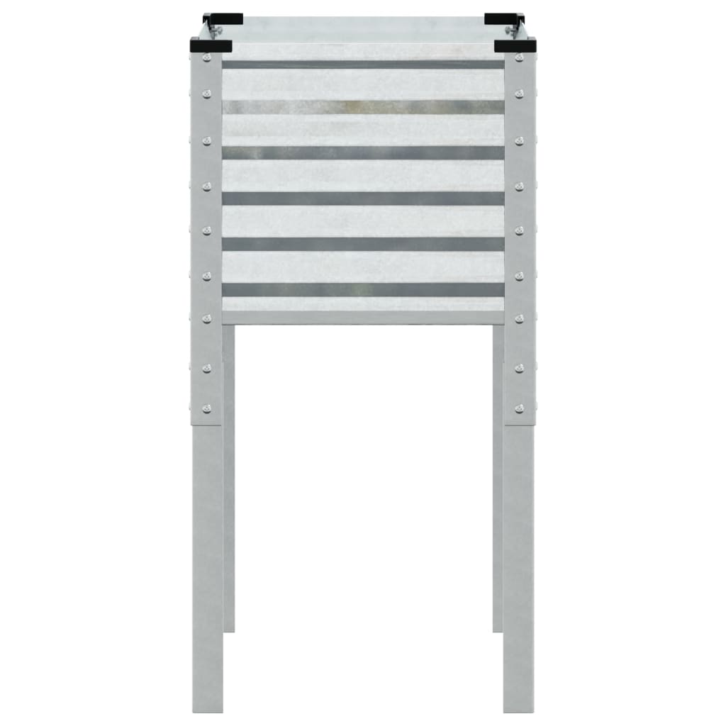 Vaso de jardim 45x45x88 cm aço galvanizado