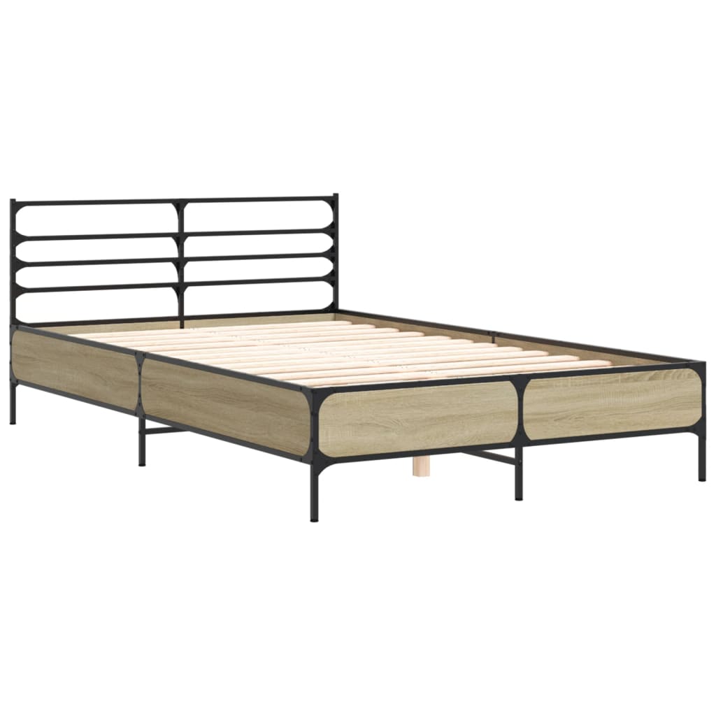 Estrutura de cama 120x190 cm derivados madeira/metal