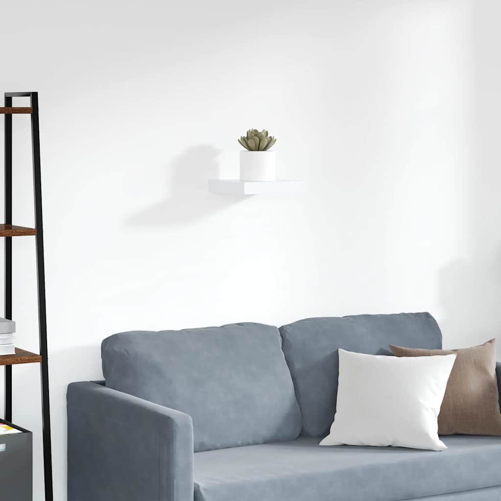 Prateleira parede suspensa 23x23,5x3,8 cm MDF branco
