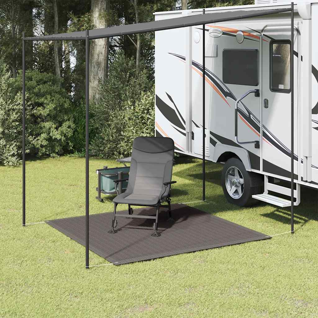 Tapete de campismo para tenda pead 250x250 cm antracite