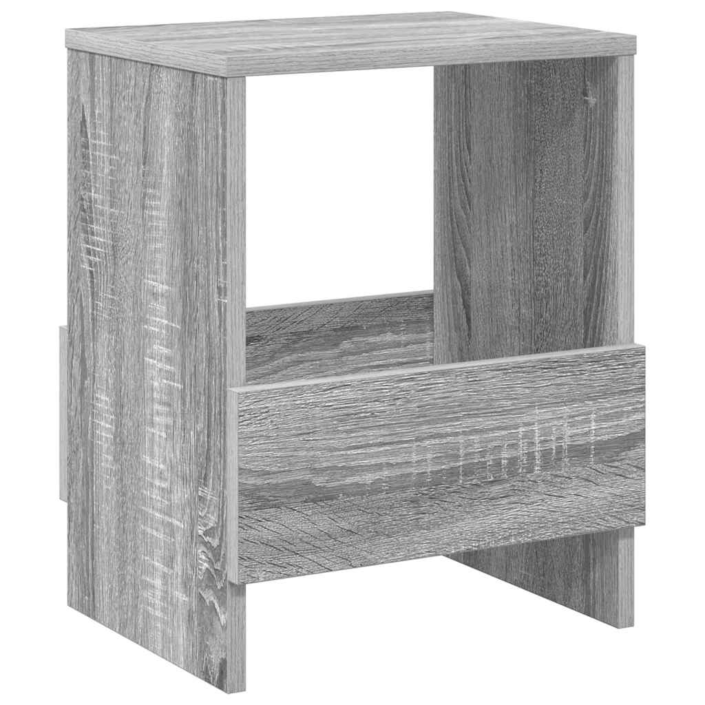 Estante de revistas cinza sonoma 35 x 30 x 45 cm