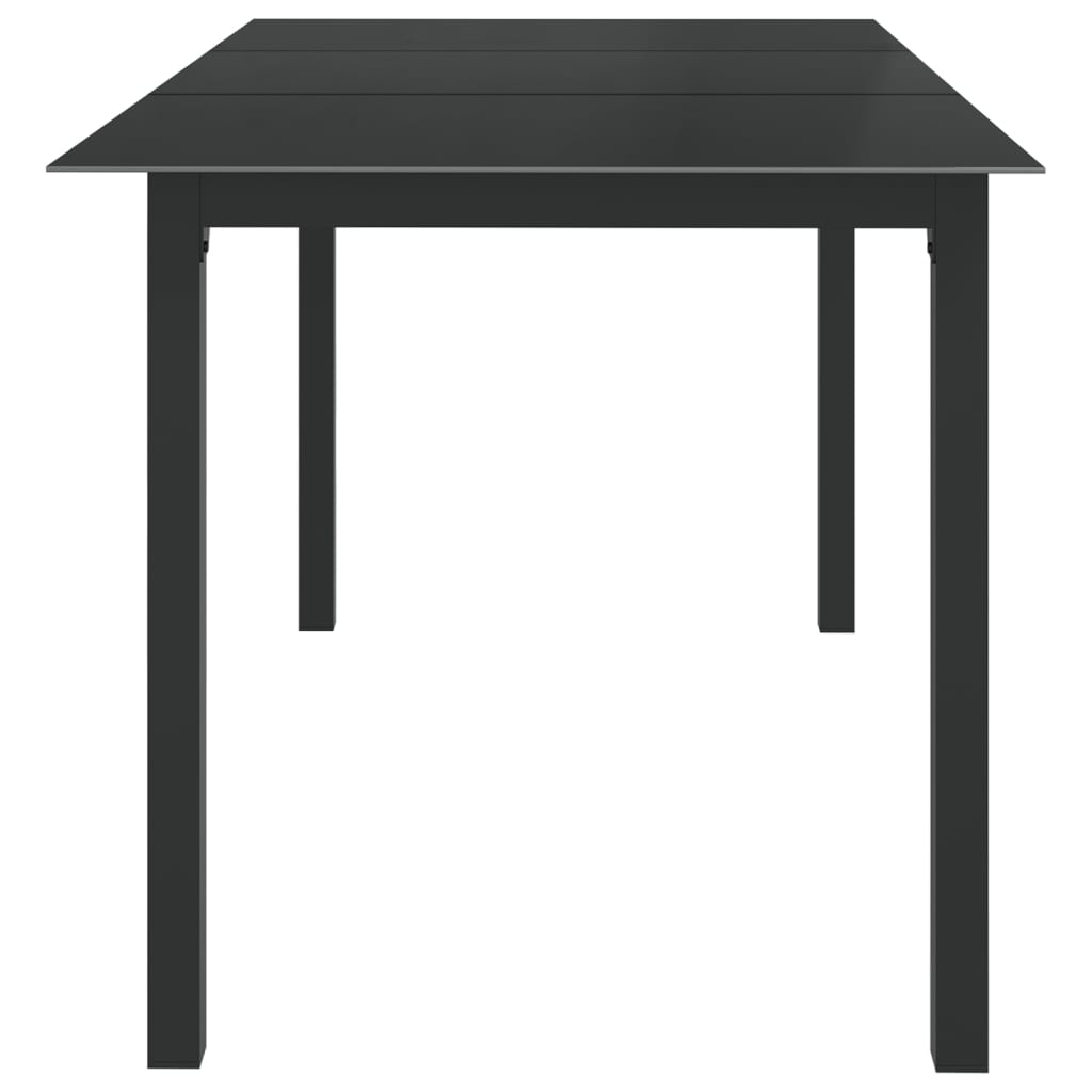 7 Pcs conjunto de jantar para jardim alumínio antracite