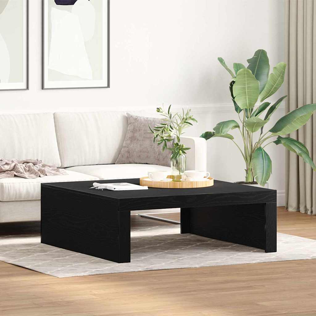 Mesa de centro carvalho preto 100 x 100 x 35 cm