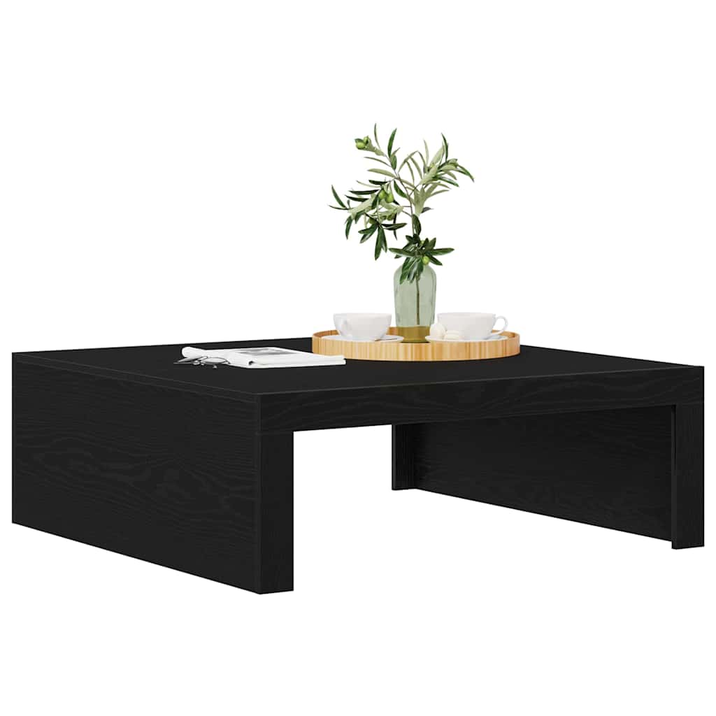 Mesa de centro carvalho preto 100 x 100 x 35 cm