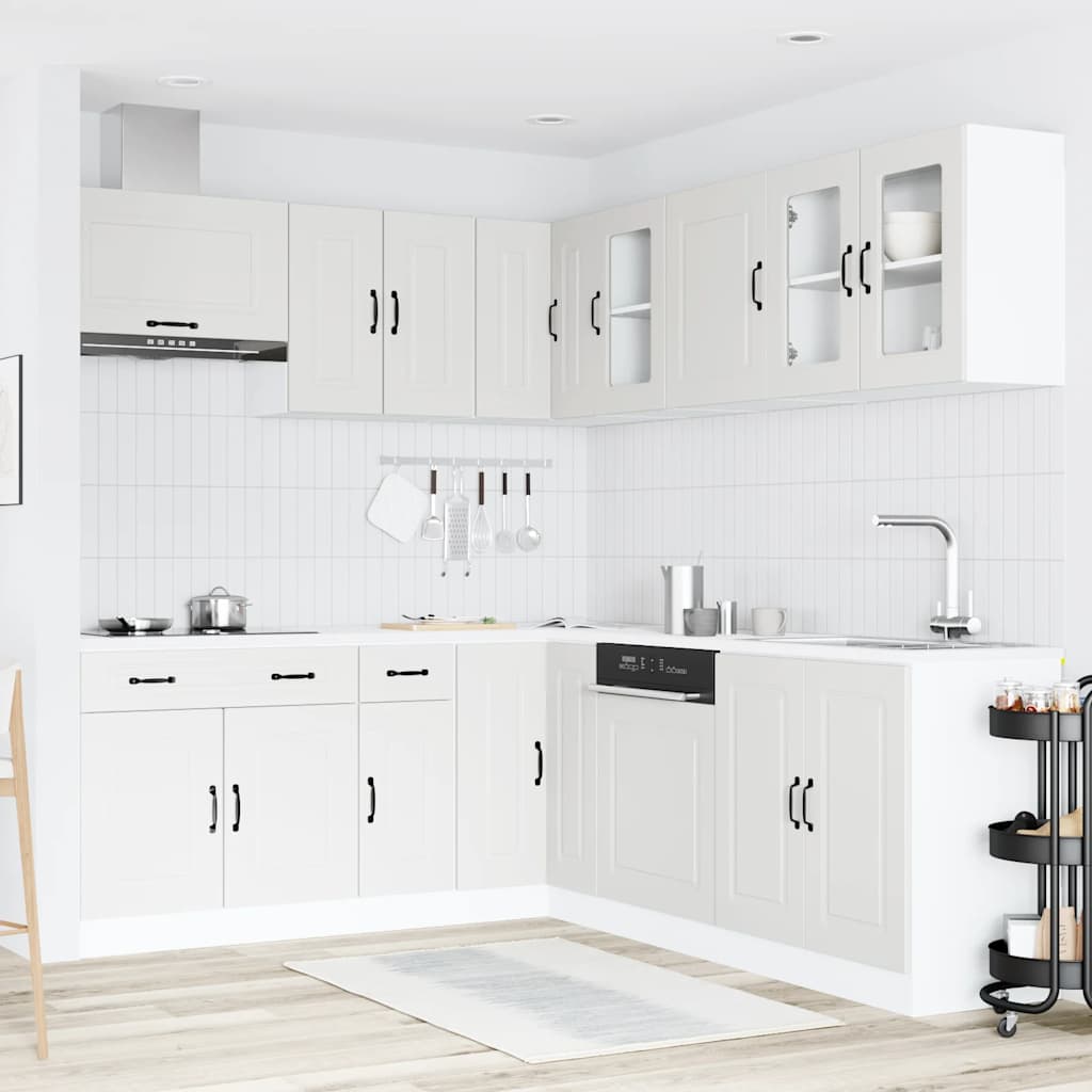 11 Peças armário de cozinha conjunto kalmar branca
