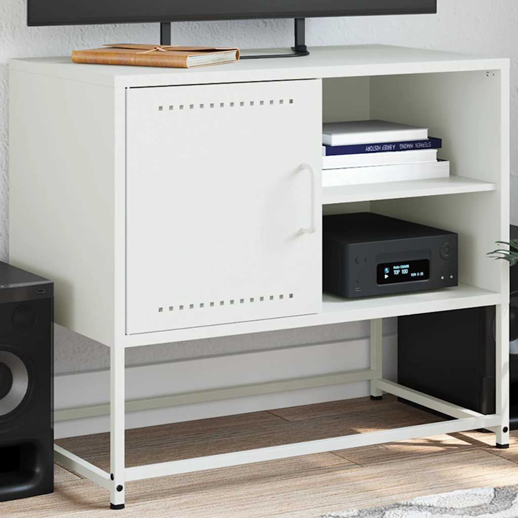 Móvel de TV 68x39x60,5 cm aço branco