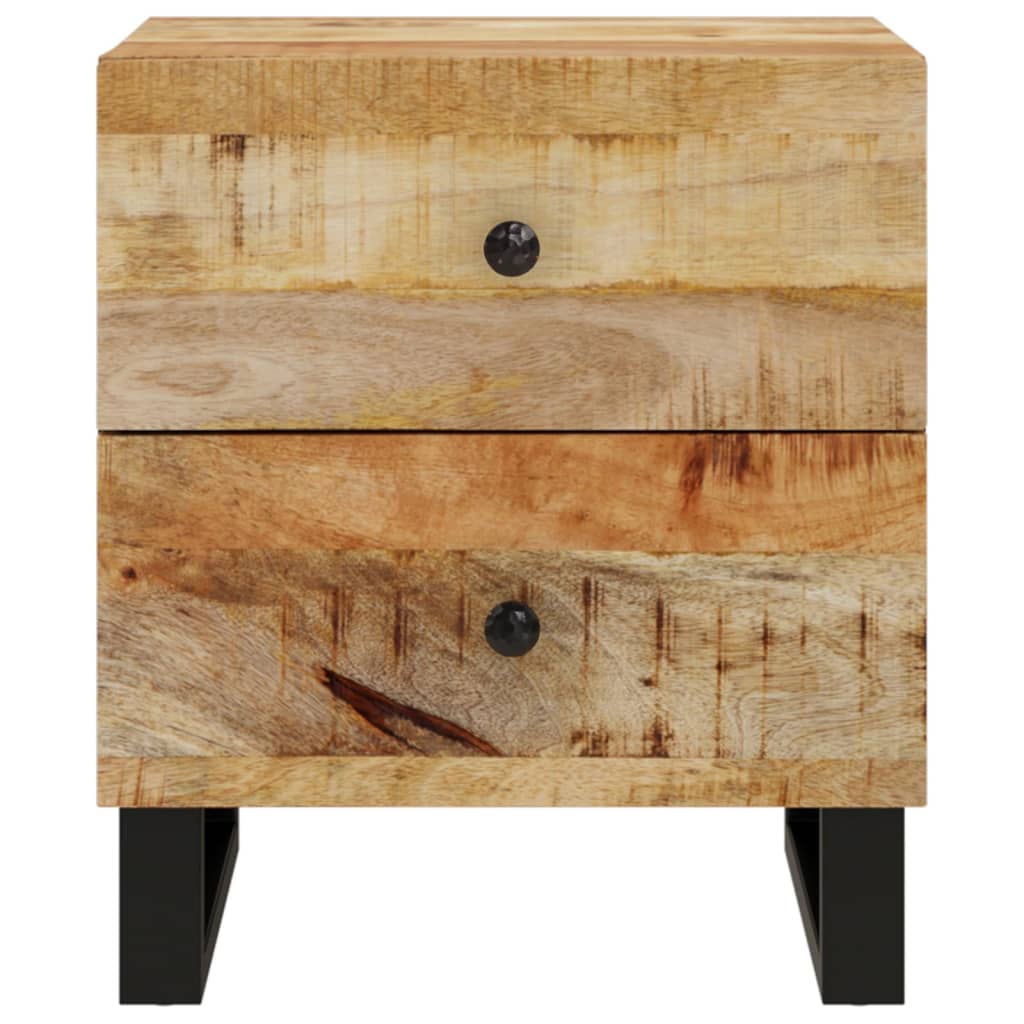 Mesas de cabeceira 2 pcs 40x33x46 cm madeira mangueira maciça