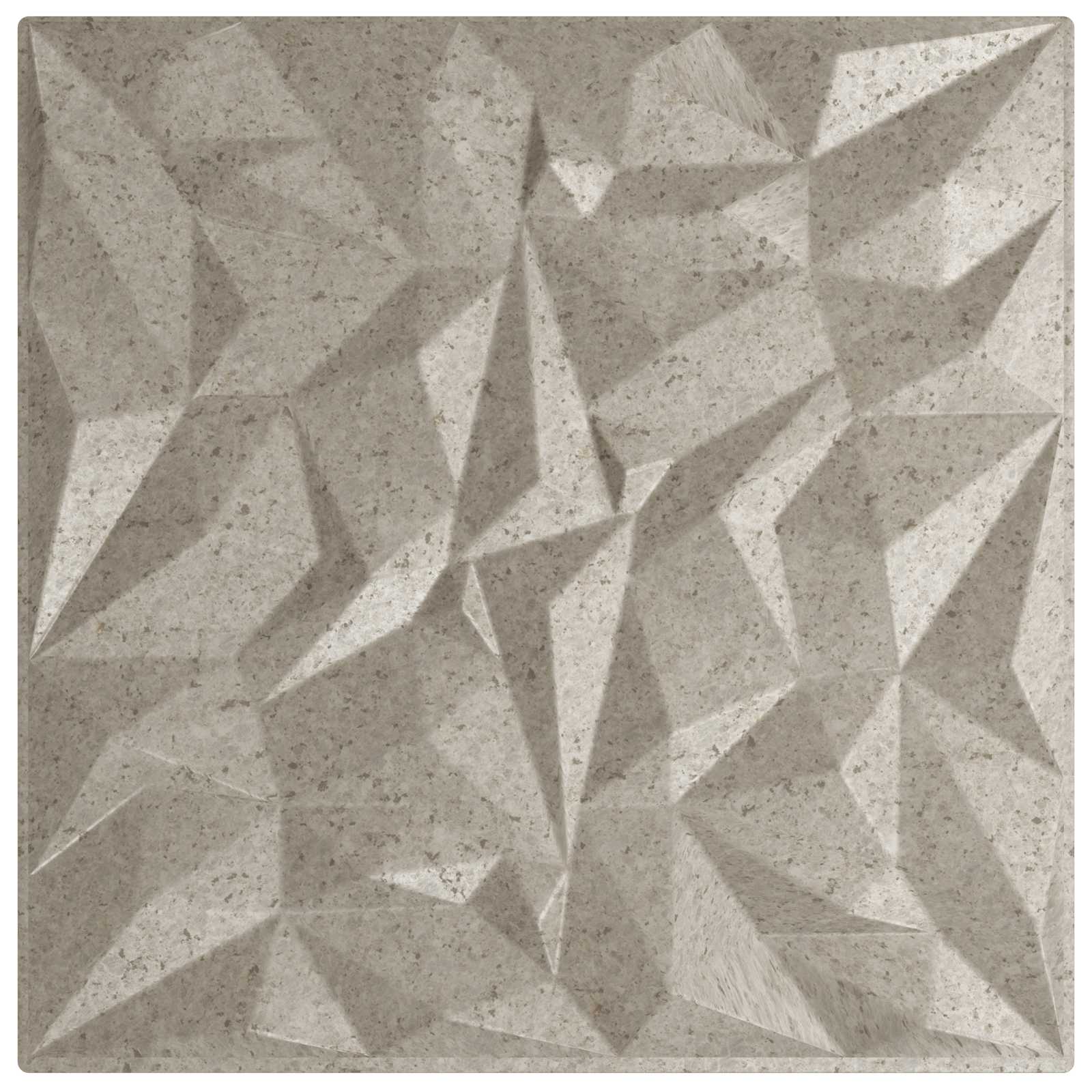 Painéis de parede 12 unid. 50 x 50 cm beton ametista espuma xps
