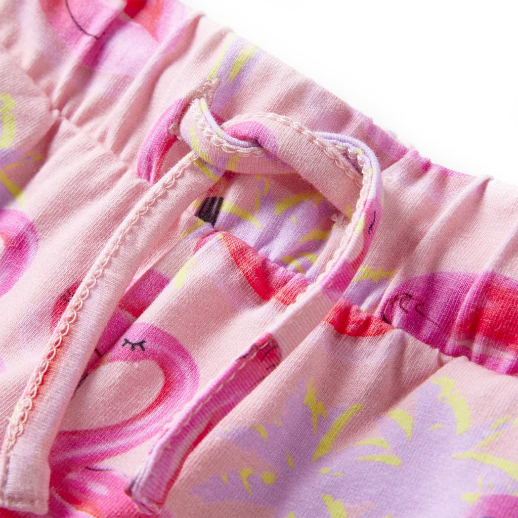 Calção para criança com cordão rosa-claro 92