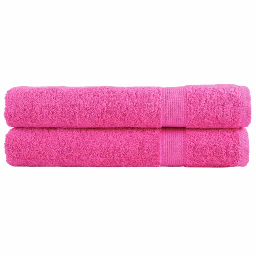 Toalhas premium solund 2 pcs 100x200 cm 600 gsm rosa