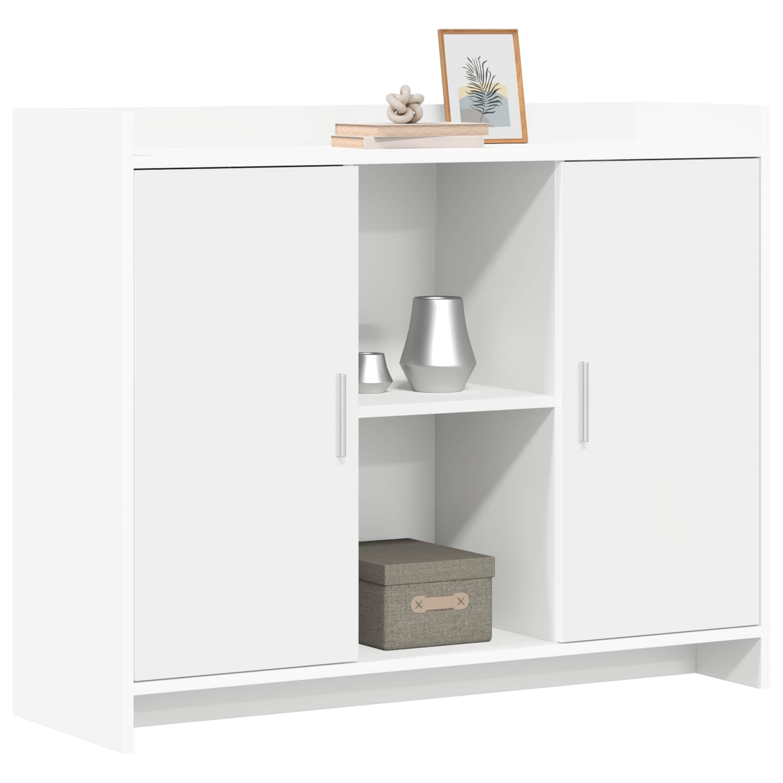 Buffet branco 98,5 x 33 x 80 cm derivados de madeira