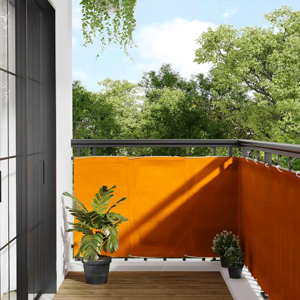 Tela de varanda 90x800 cm 100% poliéster oxford laranja