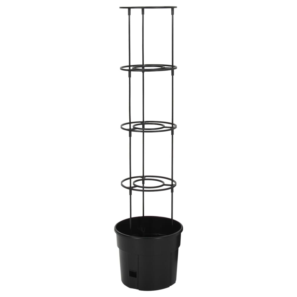 Vaso p/ cultivo de tomate ø29,5x115 cm polipropileno antracite