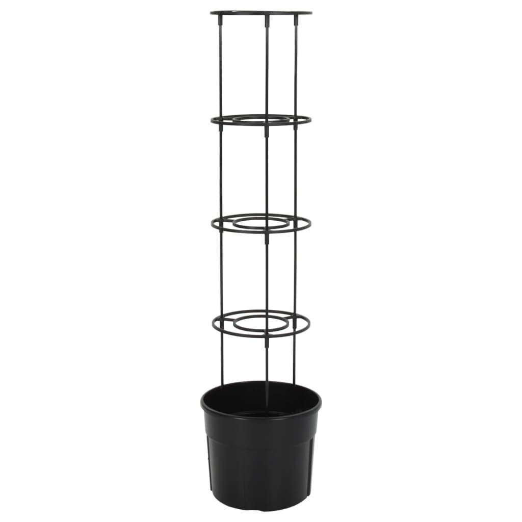 Vaso p/ cultivo de tomate ø29,5x115 cm polipropileno antracite