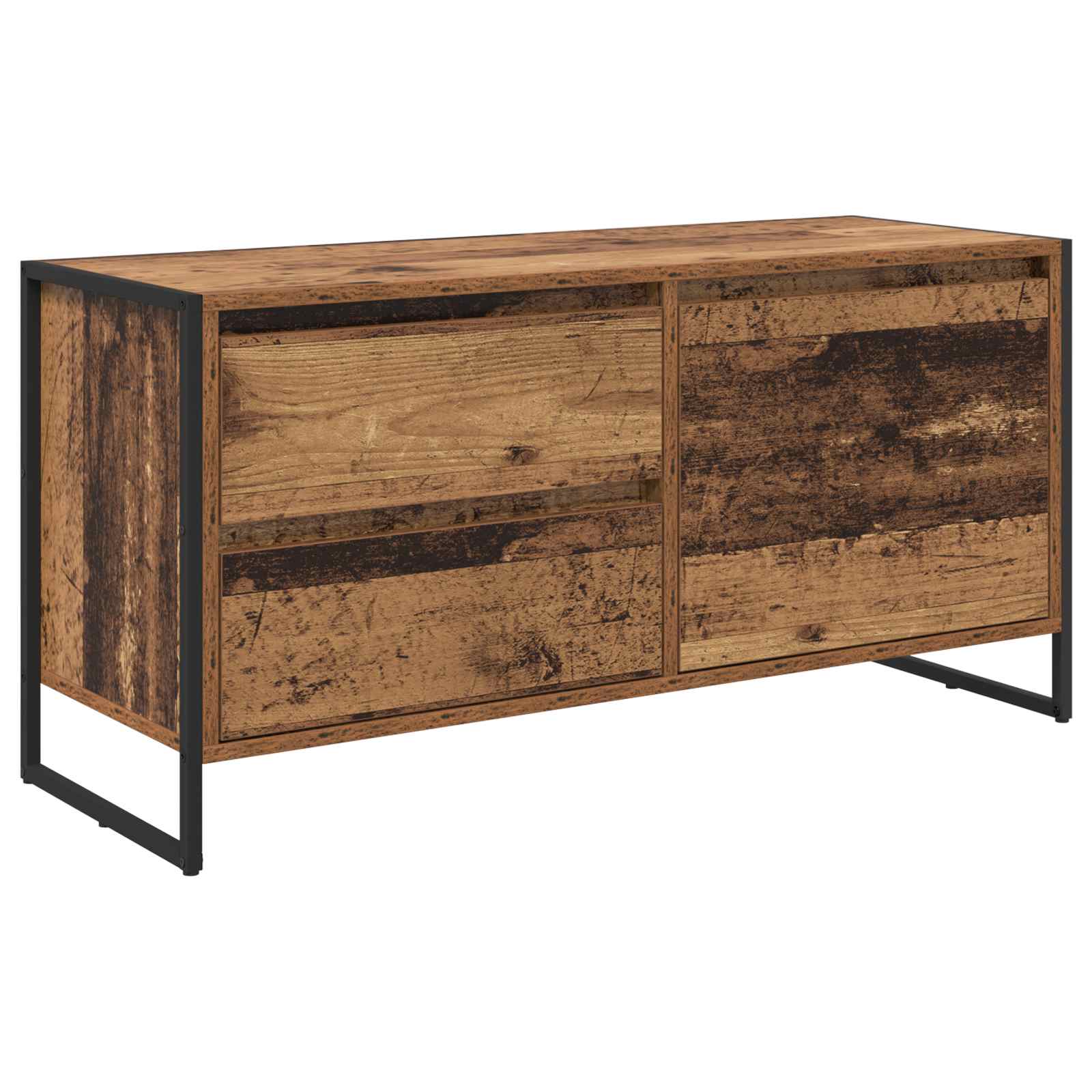 Gabinete para TV 100 x 36 x 49.5 cm madeira antiga