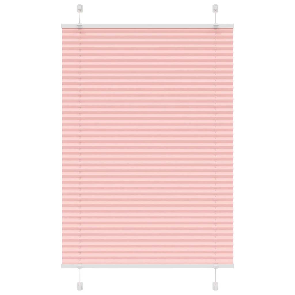 Rosa plissada cega 85x150 cm largura tecido 84,4 cm poliéster