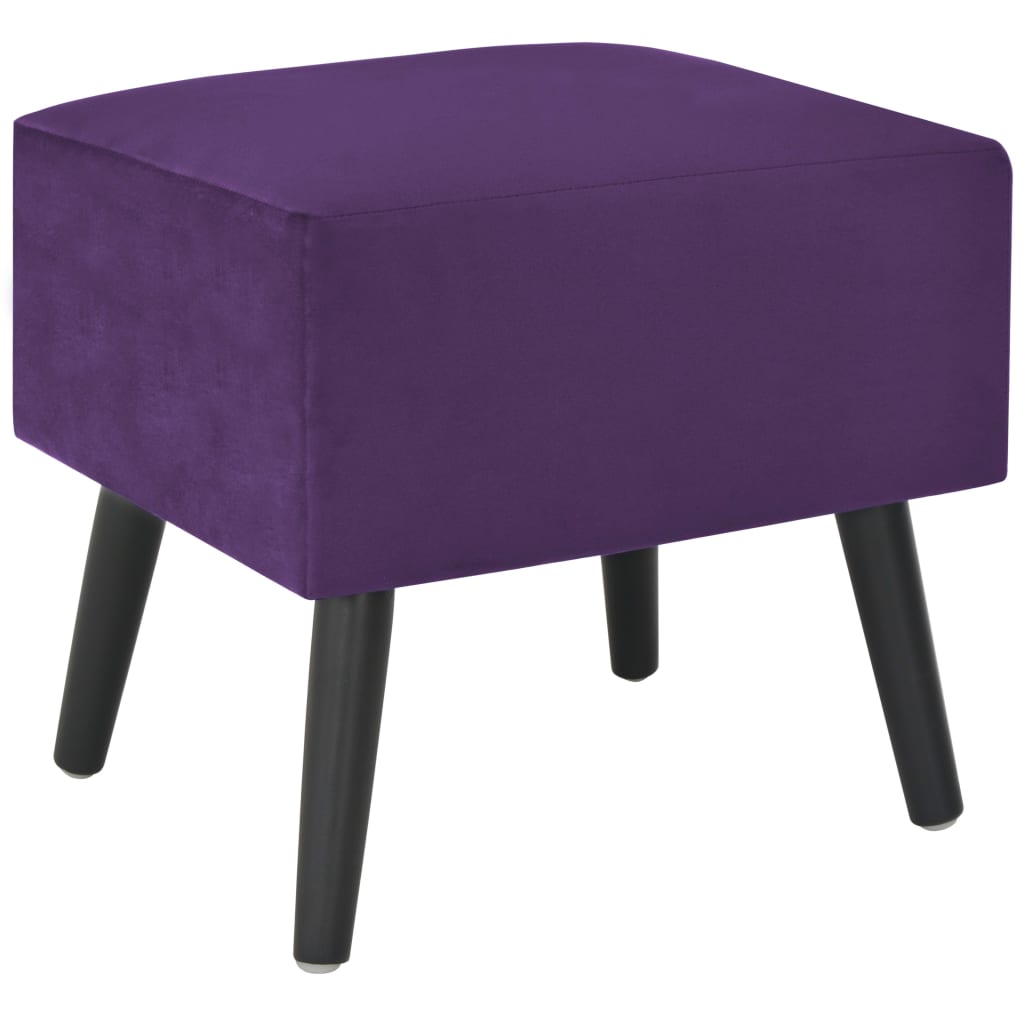 Mesas-de-cabeceira 2 pcs 40x35x40 cm veludo roxo-escuro